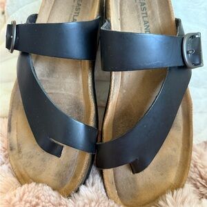 Eastland Black Leather Sandals